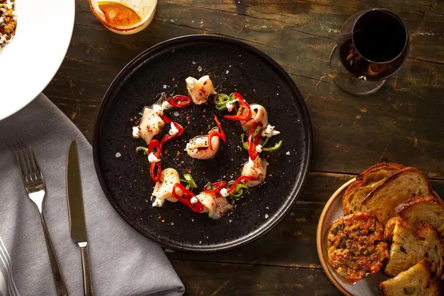 Styled food and drink photography for social content